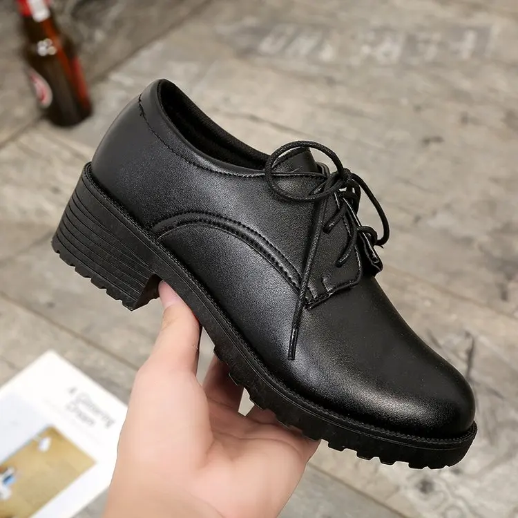 Aleafalling/Классическая уличная женская обувь на шнуровке для отдыха каблуке 5 см