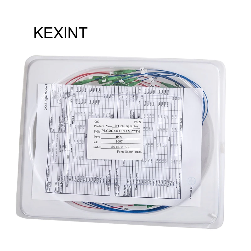 KEXINT Fiber Optic PLC Splitter 1*4mini module splitter equipment LC/APC/Single model 0.9mm1*4 1.5M/ 5Pieces | Мобильные телефоны и