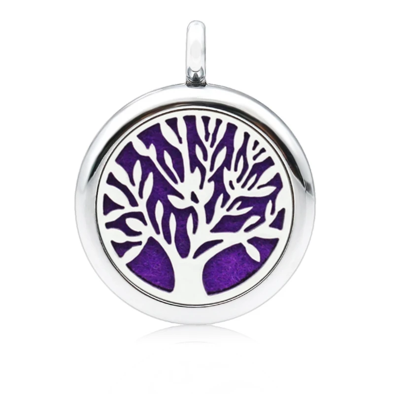 Hollow Tree Perfume Aromatherapy Essential Oil Diffuser 25mm Floating Locket Pendant For Necklace Keychains 1PCS | Украшения и