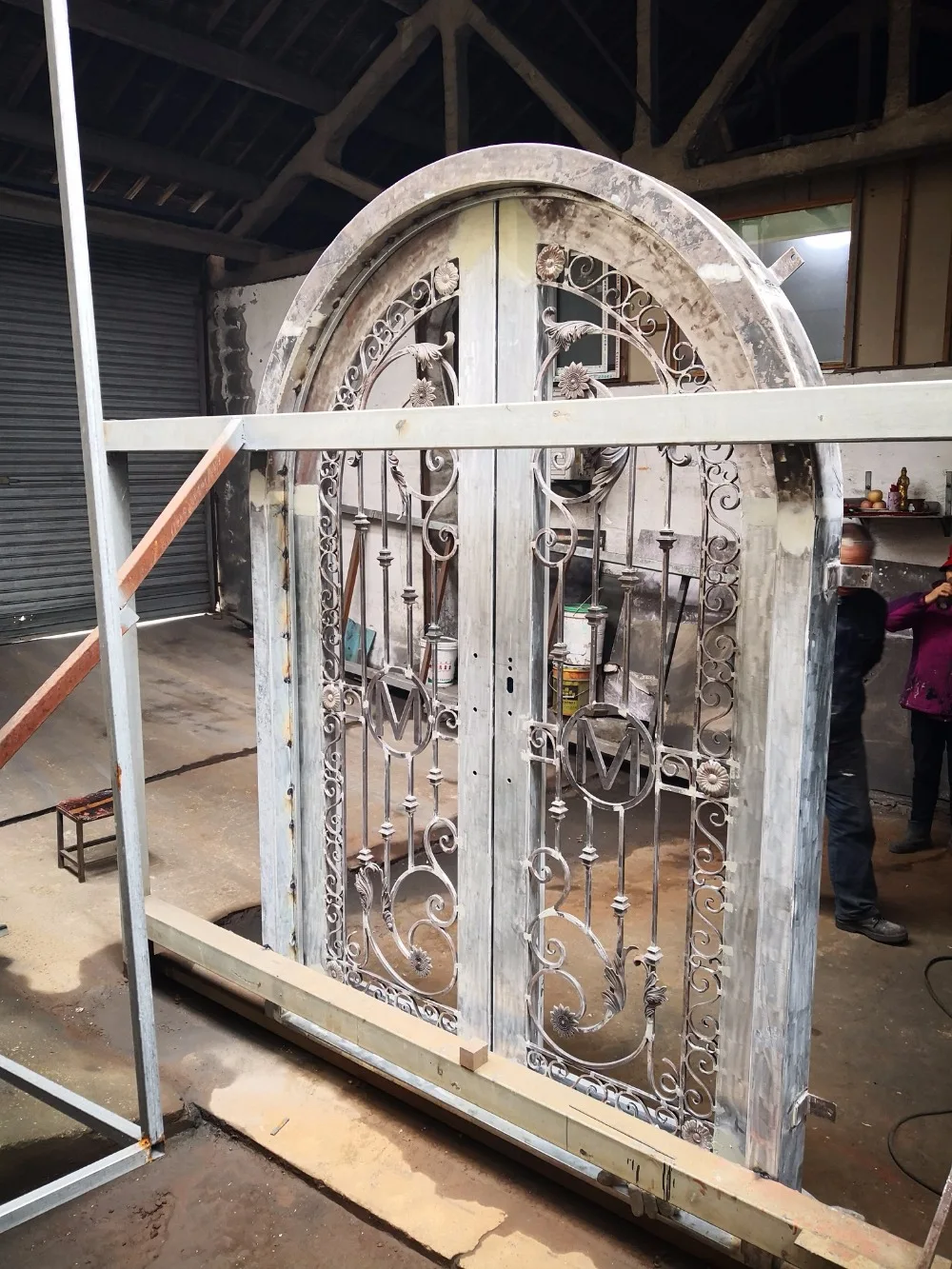 

Hench 100% steel metal iron wrought iron garden doors