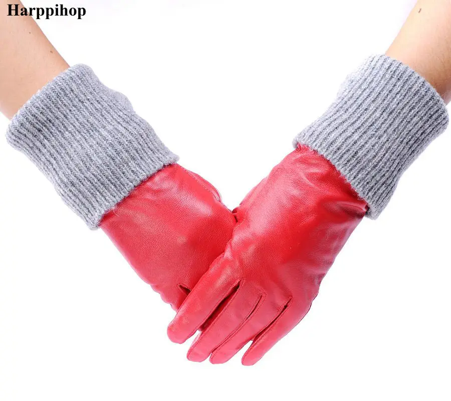 2019 женские перчатки кашемировые из натуральной кожи длинные и короткие