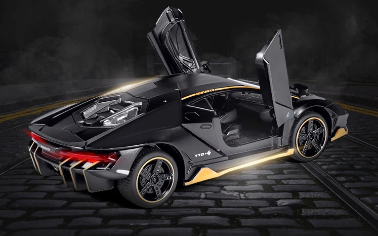 LP770 1:32 модель спортивного автомобиля литой под давлением звуковой светильник супер гоночный автомобиль подъемный хвост для детей Подарки