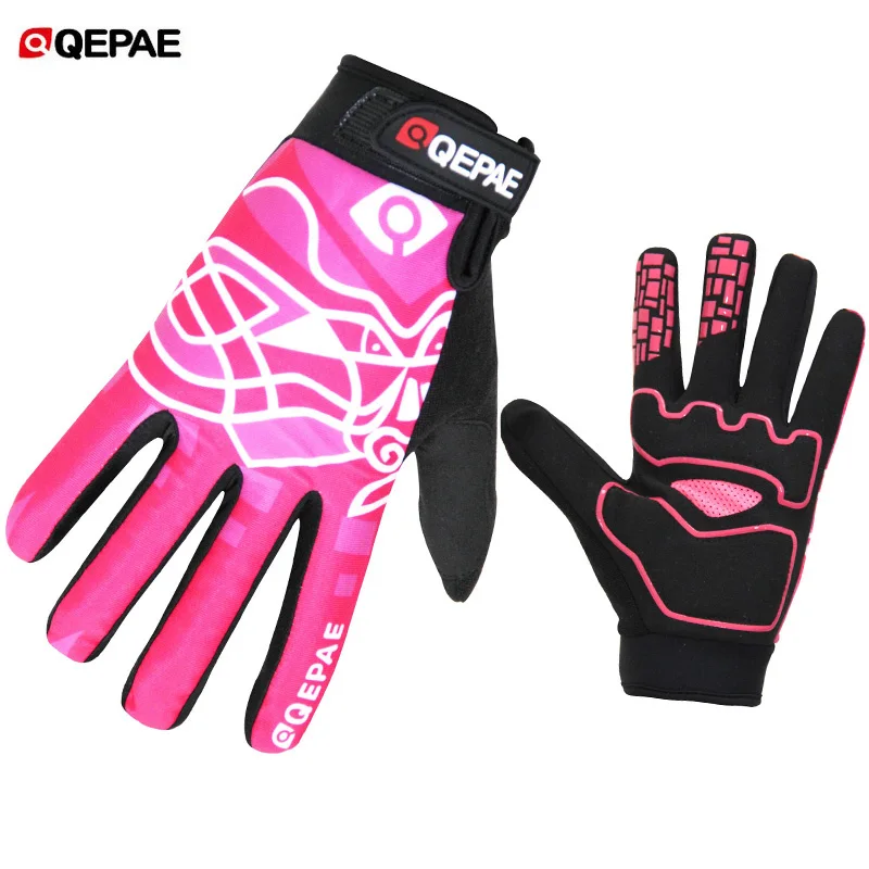 Qepae мужчины женщины велоспорт перчатки спорт на открытом воздухе windstopper mtb