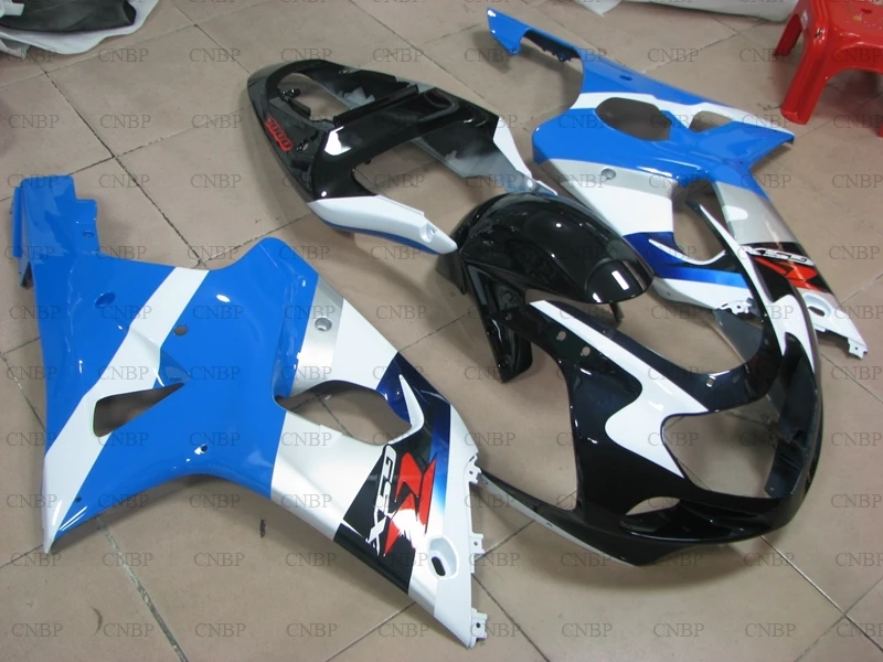 GSX R600 R750 R1000 2000 2003 K12 кузов 03 02 синий белый черный обтекатели|Пластиковые и