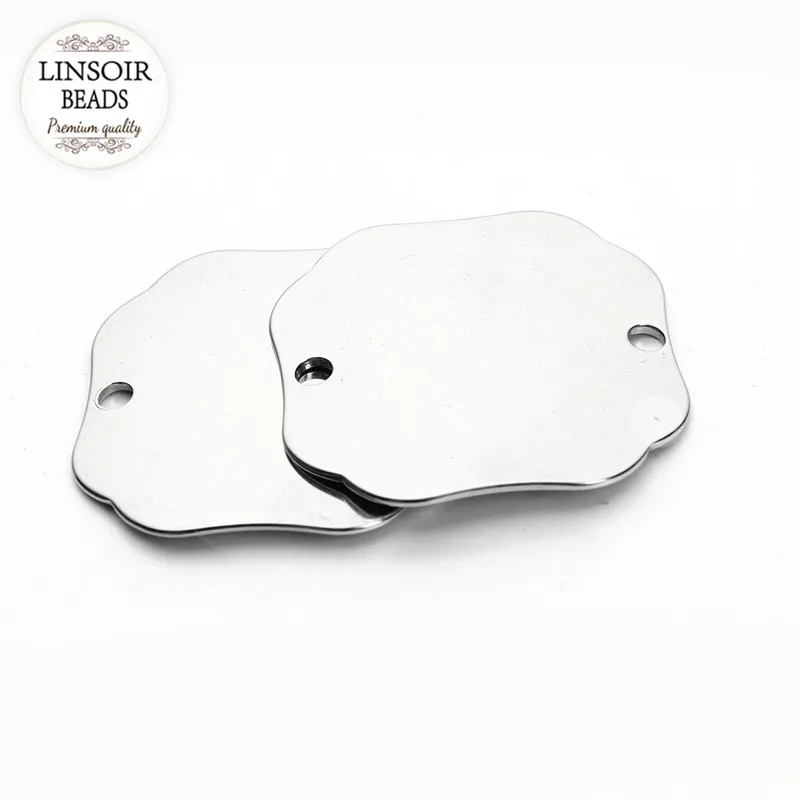 5 шт./лот серебряные браслеты из нержавеющей стали в форме облака подвески с