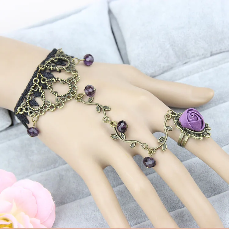 Хит продаж! новое поступление высокое качество продаж Кристалл Кружева браслет