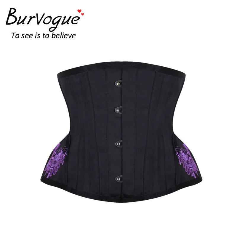 Сексуальный корсет и бюстье под грудью Burvogue в стиле стимпанк со стальными