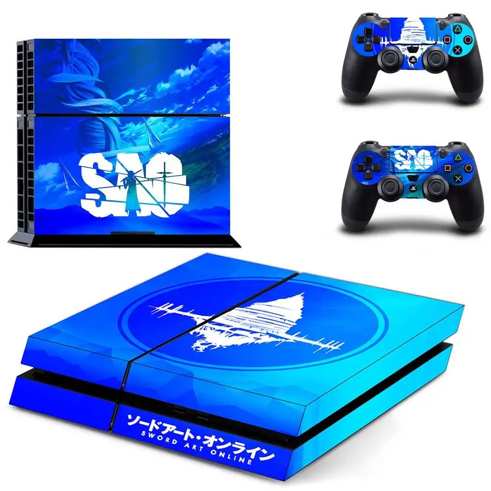 GYTM0841 PS4 полный стикер кожи лицевые панели Sword Art онлайн для sony playstation 4 консоли и контроллера - Цвет: GYTM0841