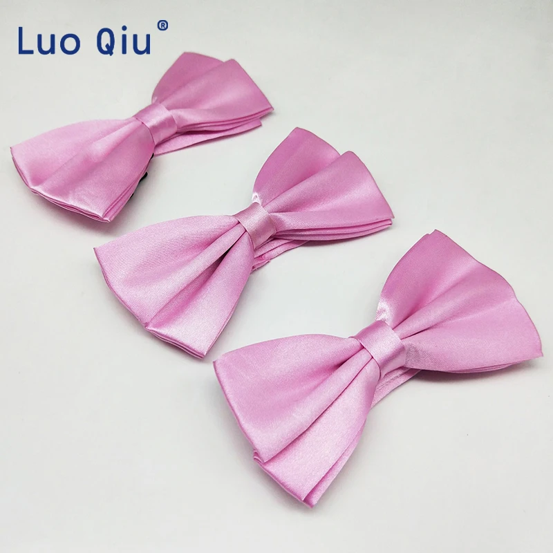 Модные галстуки в виде бабочек из полиэстера модель 2019 розовый галстук бабочка