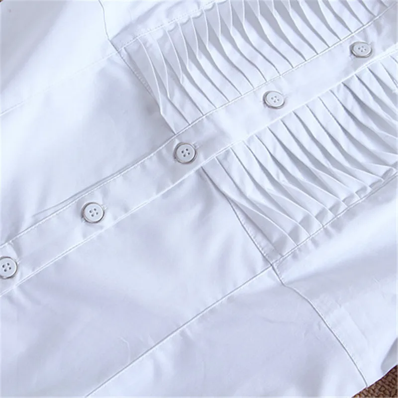 Новое поступление женская блузка белая блуза с длинным рукавом элегантные топы