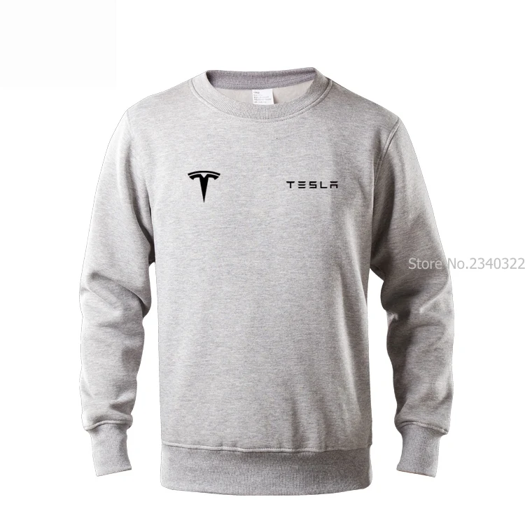 Осенний однотонный пуловер с длинным рукавом tesla, Толстовка для мужчин, Модный пуловер с круглым вырезом, топы