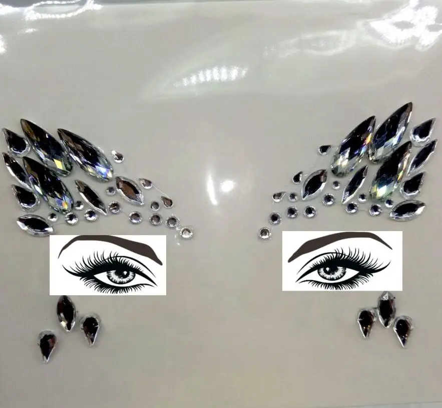 005 Новая акриловая полимерная дрель-наклейка Bindi ручной работы в богемном и этническом стиле, украшения для лица и глаз, декоративная наклейка на лоб - Цвет: 005