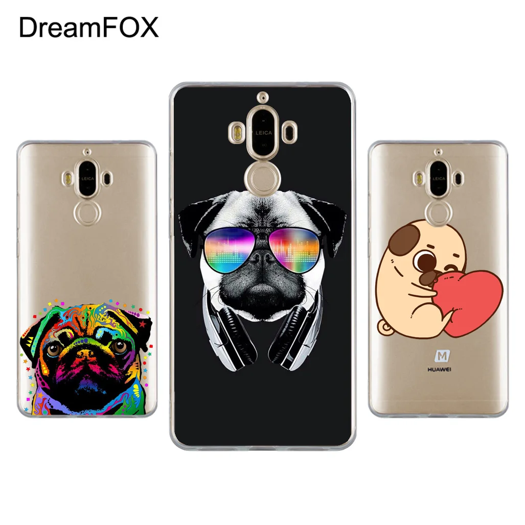DREAMFOX L415 милый Бог усталый мопс собака кошка Мягкий ТПУ силиконовый чехол для huawei