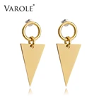 Серьги-пиджаки женские из нержавеющей стали, розовое золото