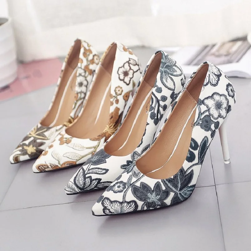 Женская обувь на высоком каблуке Cresfimix femmes hauts talons бежевая повседневная с