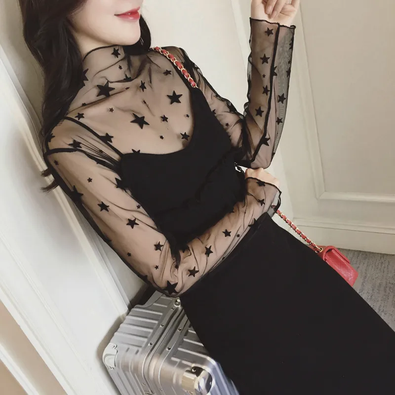 Сексуальные кружевные топы для женщин 2018 летняя модная футболка рубашка длинные