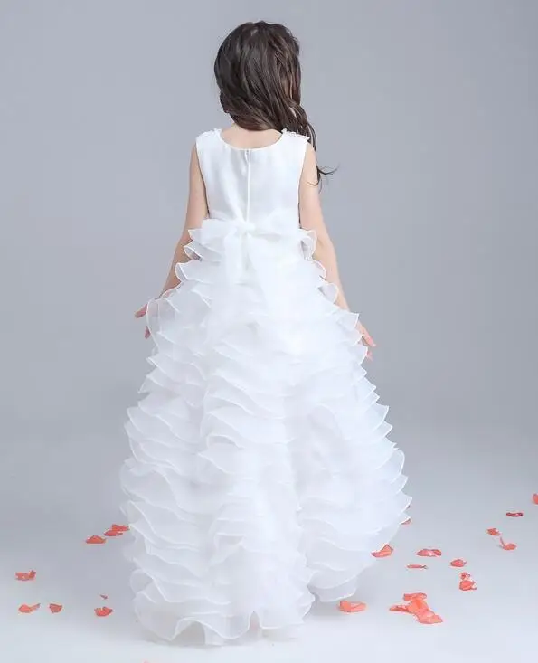 2017 розничная продажа кружевное платье с цветами для девочек красивое детское