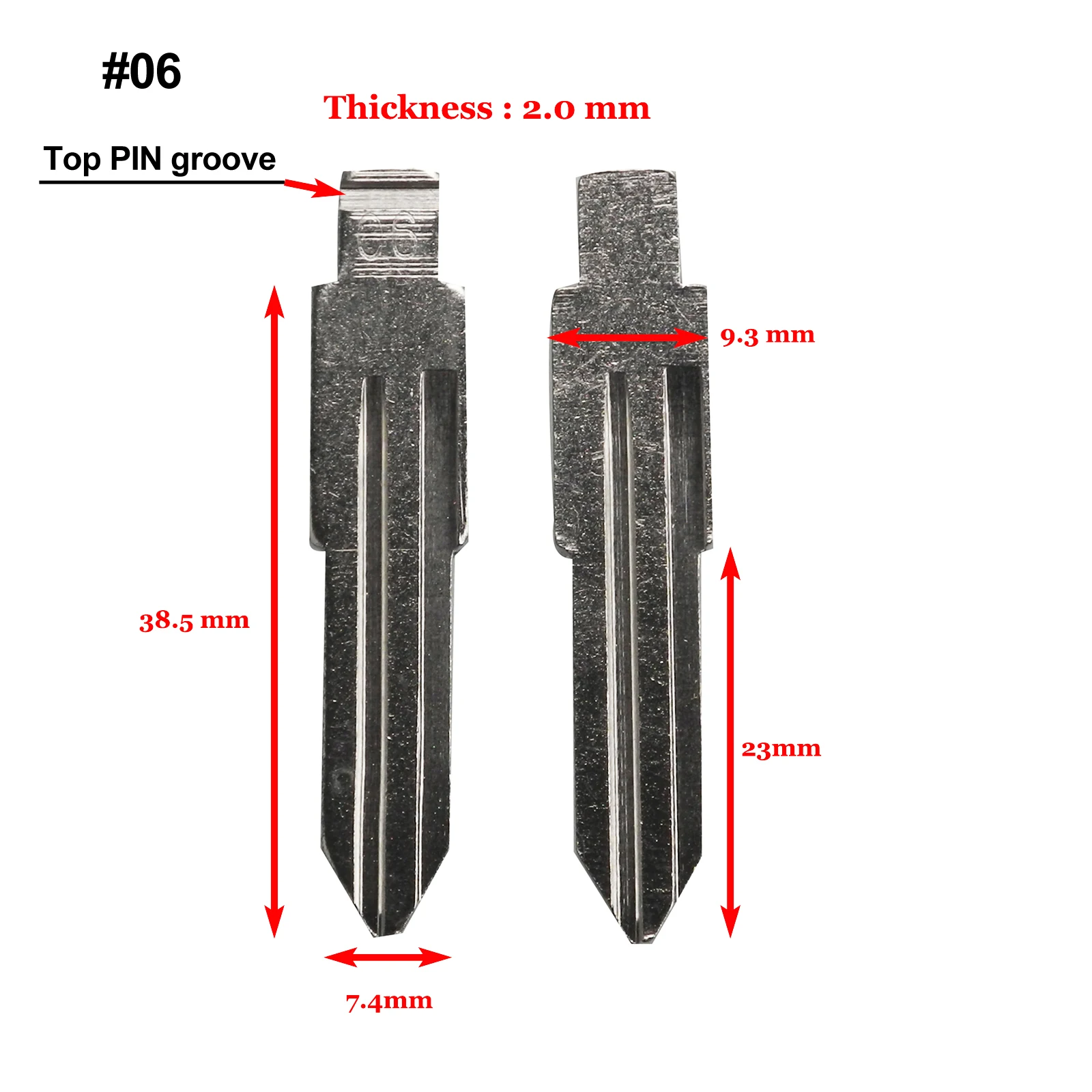 No.06 Top PIN Groove Jingyuqin#06#22#49#48 Flid складное автомобильное пустое лезвие ключа для A33 Tiida Teana Livina Sunny Duke Demeano Opel NO.22 KD NSN14 ключ - Цвет: No.06 Top PIN Groove