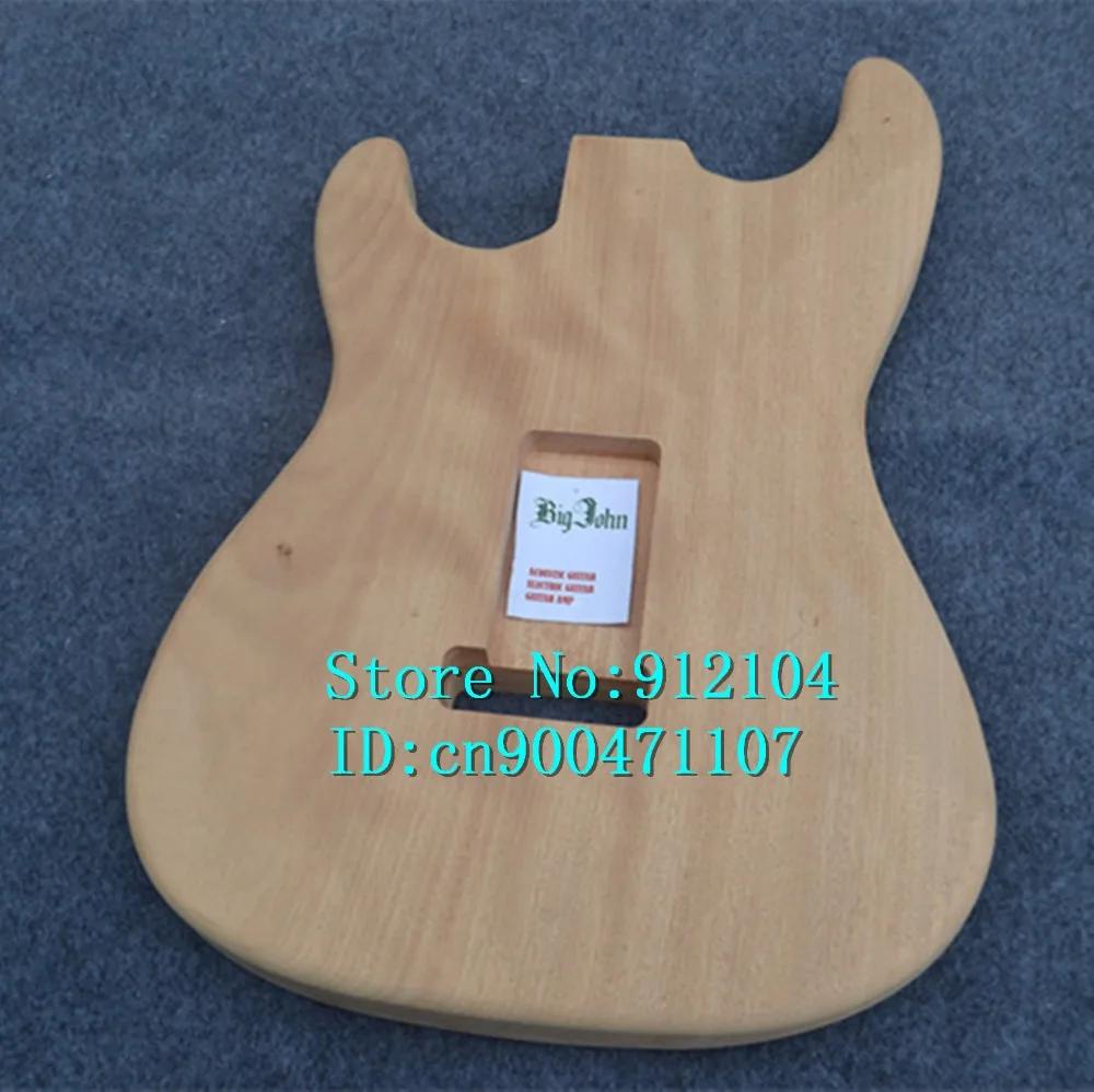 Без картины новый Одиночная волна электрогитара тело с тигром полосами клена