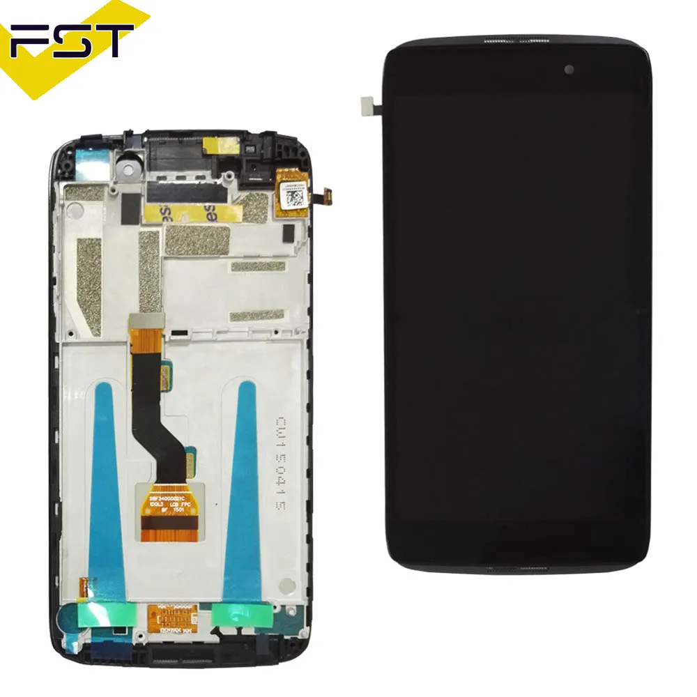 Черный для Alcatel One Touch Idol 3 OT6039 6039 6039A 6039K 6039Y ЖК дисплей кодирующий преобразователь