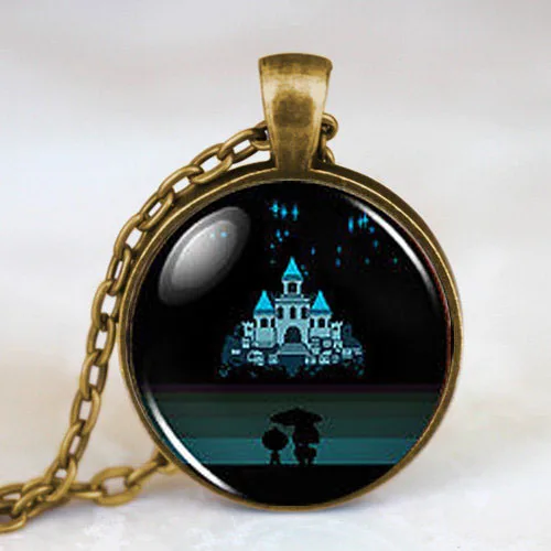 Игра в замок Undertale мужское модное ожерелье ручной работы латунная сталь кулон