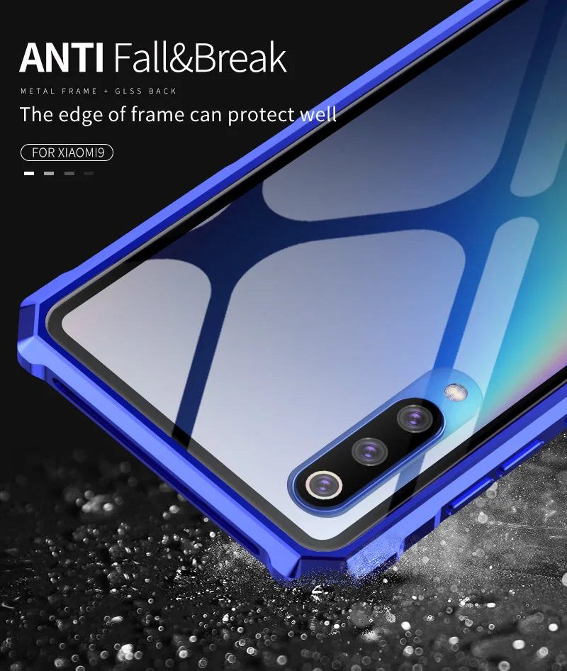 Чехол OMEVE для Xiaomi mi 9 Pro, металлический сплав, рамка, закаленное стекло, задняя крышка для Xiaomi mi 9 mi 9 Pro Xiao mi 9 Pro 5G, бампер, чехол