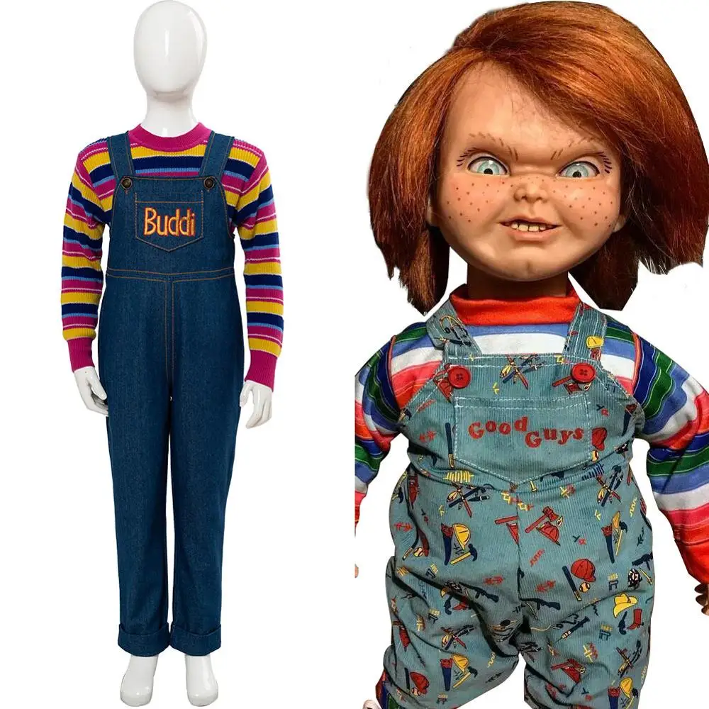 

Детский Косплей Чаки, костюм для косплея Энди барглина, детский костюм из фильма ужасов, карнавальные костюмы на Хэллоуин