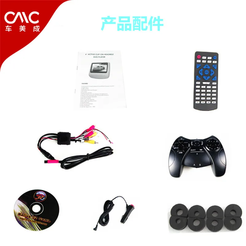 9 дюймов автомобиля Мониторы подголовник dvd плеер сенсорная кнопка Экран USB/HDMI/SD