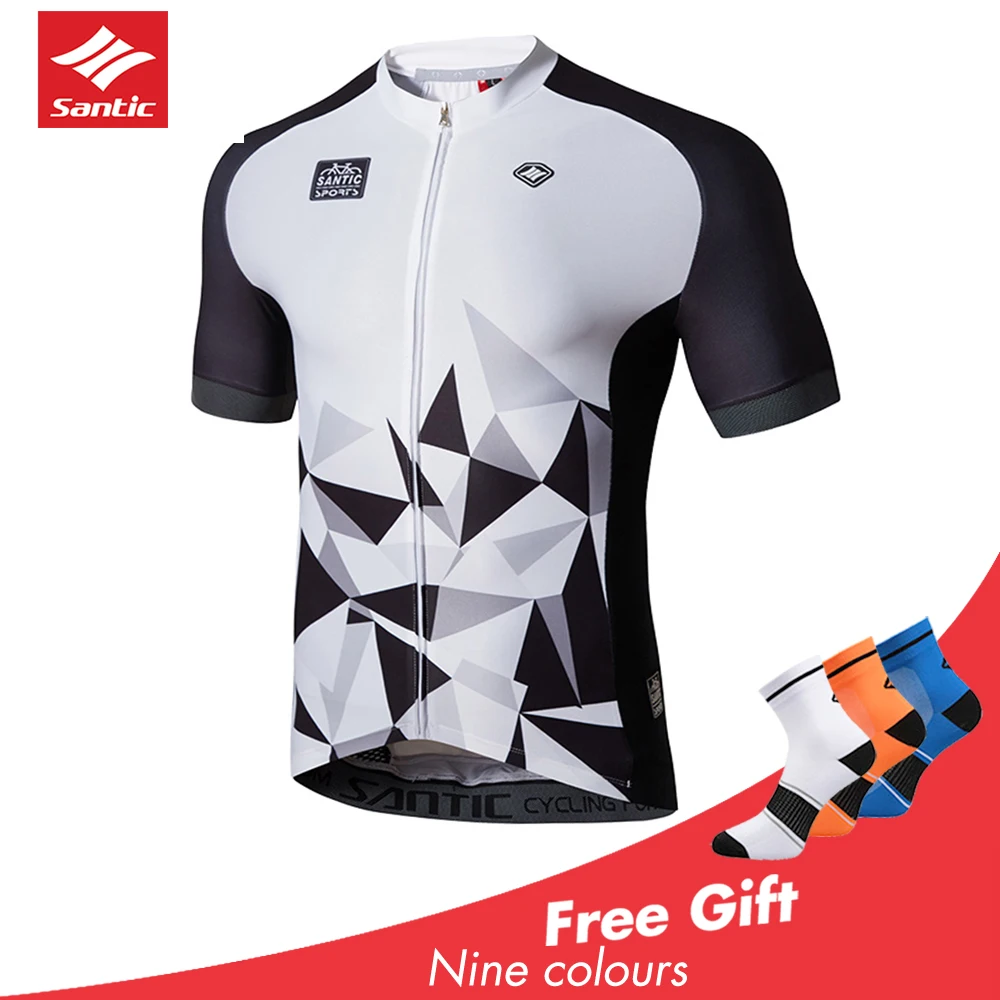 2019 Santic Pro Team Cycling Jersey Vintage MTB Bike Clothing Men Short Riding Bicycle Men's Shirt Ciclismo Summer New | Спорт и