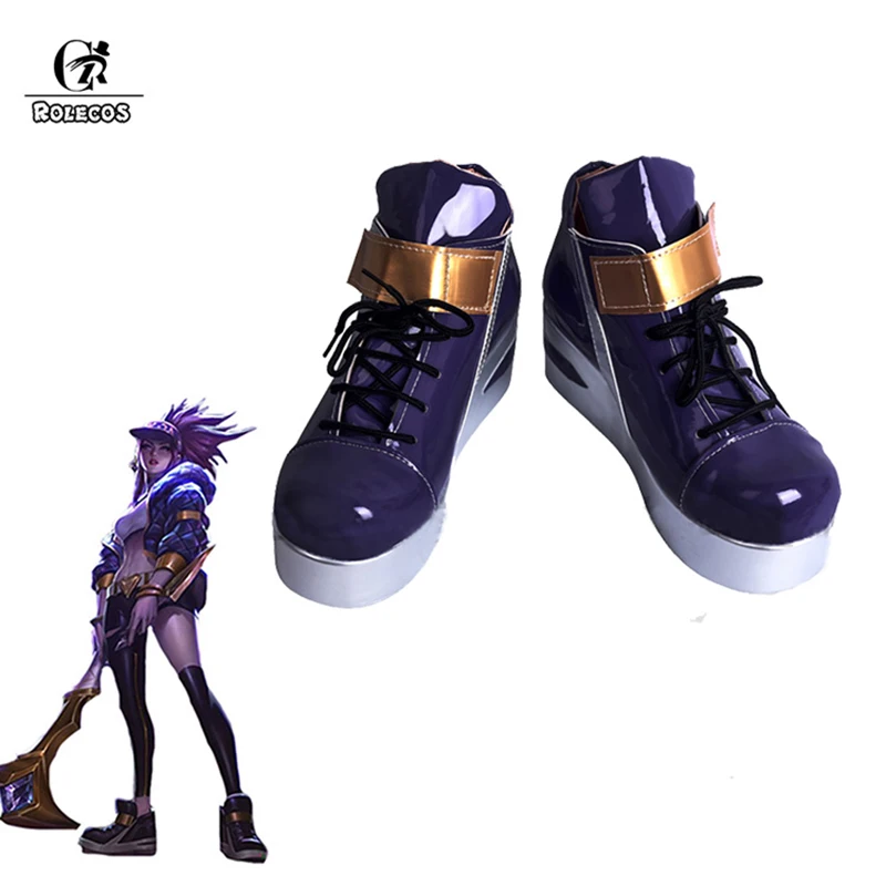 

ROLECOS Game LOL KDA Akali Cosplay Shoes LOL Akali Cosplay Boots for Women Cosplay Shoes K/DA Akali Sports Shoes Customized Made