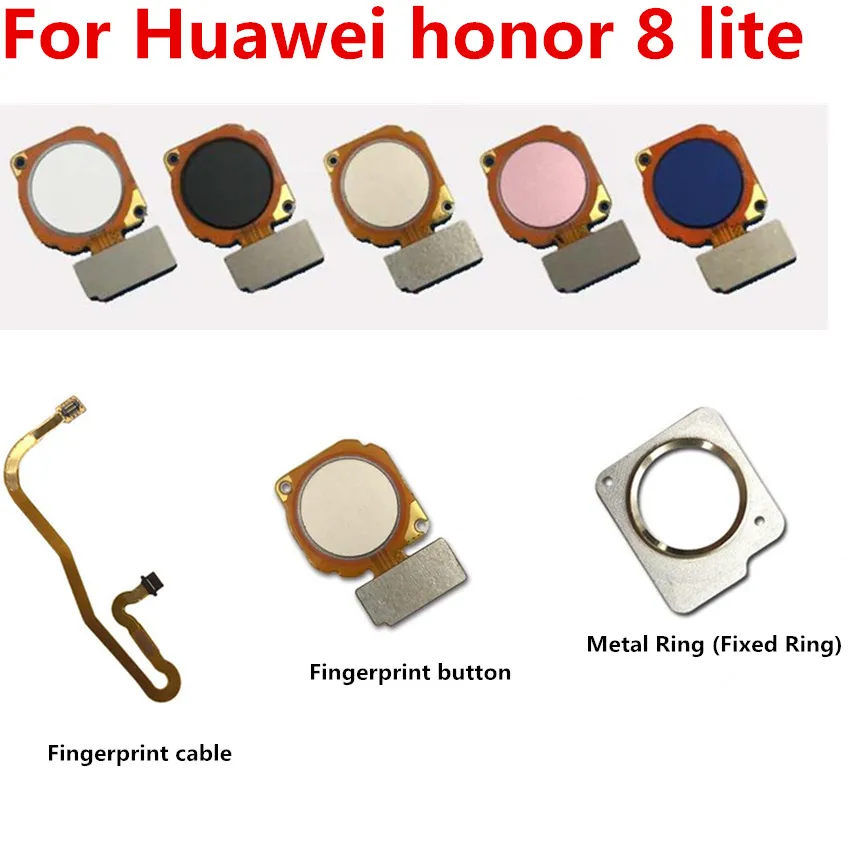 Для Huawei Honor 8 lite Кнопка возврата сенсорная ID сенсор отпечатков пальцев кнопка