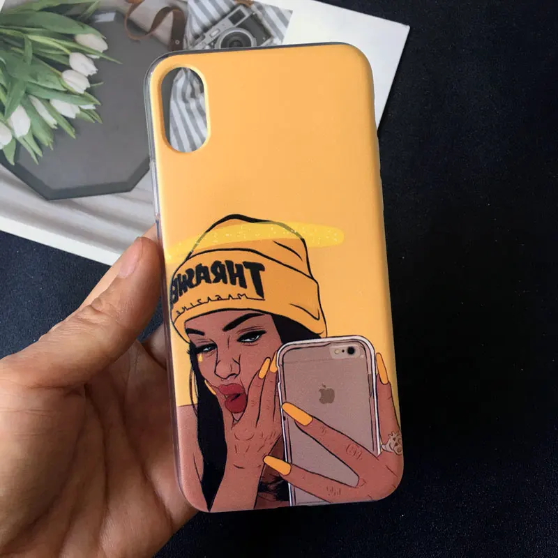 Melanin Poppin queen чехол для телефона samsung S10 E S9 S8 Plus S7 A70 A30 чехол для Galaxy A30 A50 черный волшебный мягкий чехол из ТПУ для девочек