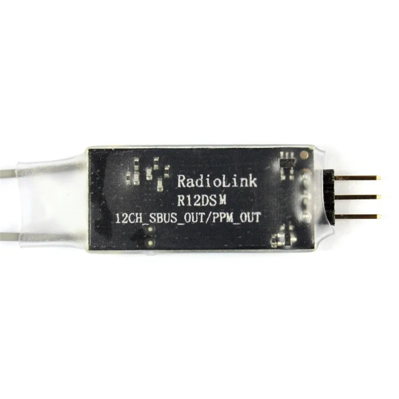 2 4 ГГц радиоприемник R12DSM 12CH RX двойная антенна мини приемник 12 каналов для AT9 AT9S AT10II