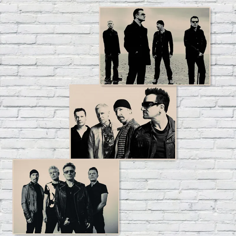 Постеры U2 постеры для рок музыки винтажный постер ретро Наклейка на стену