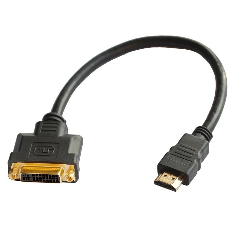30CM HDMI Мужской к DVI 24+ 5 Женский кабель адаптера для lcd DVD HDTV xbox PS3 короткий кабель - Цвет: 30CM
