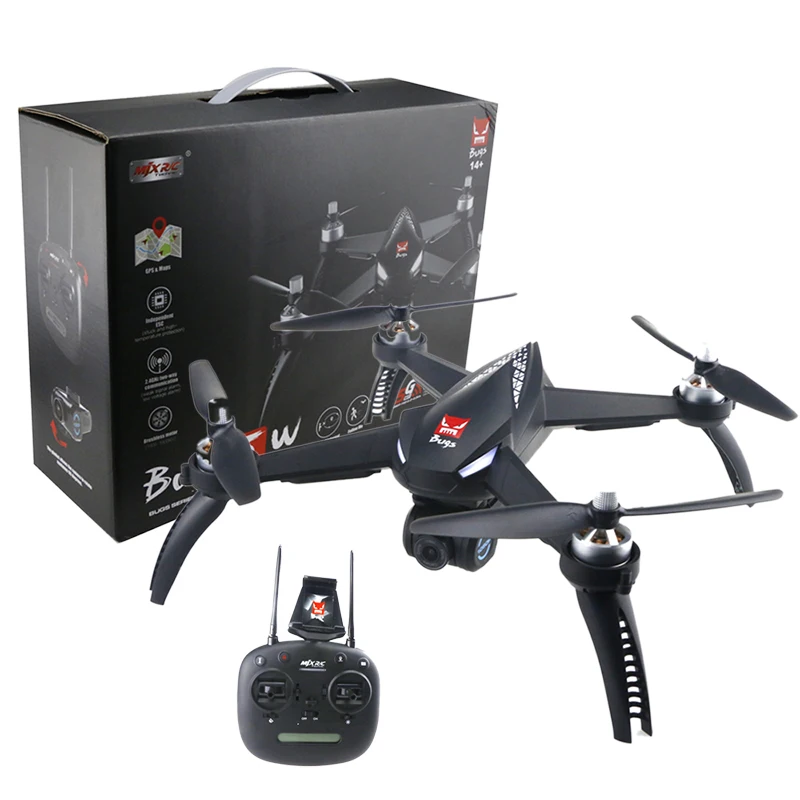 MJX Bugs 5 W(B5W) Wi-Fi FPV 1080 P камера/Waypoints/Point of Interest/удержание высоты/один ключ следуют за радиоуправляемым дроном 3 батареи