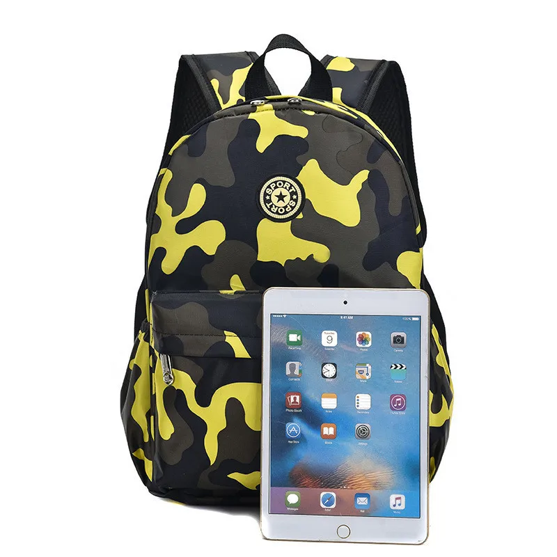 Hot Sale Camouflage Child Backpacks Kindergarten Bags School Students Cute Printing Oxford Rucksack Kids Bag School Bags 2 sizes