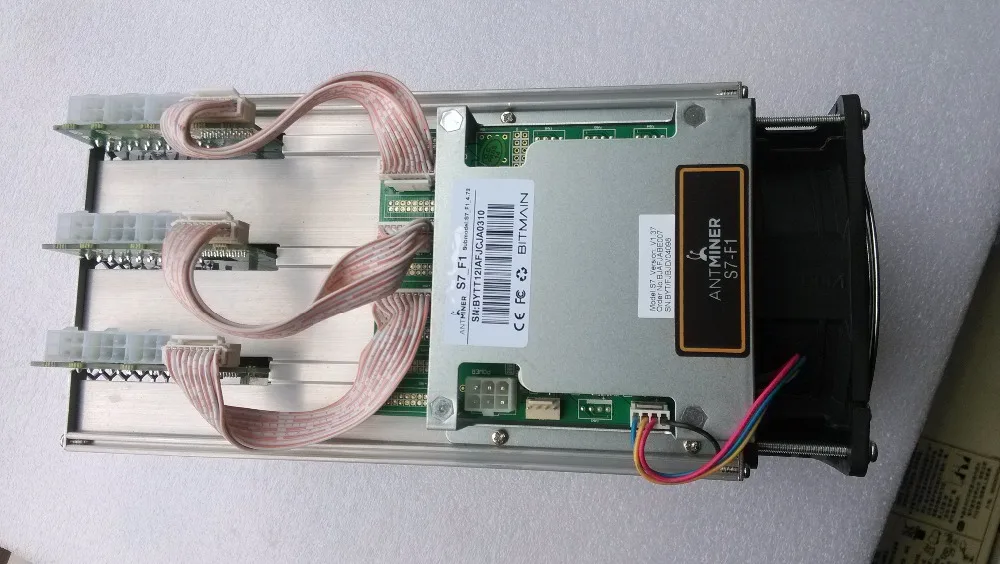 Bitcoin Miner 4.05Th/s AntMiner S7 -F1+PSU 4050Gh/s Asic Bitcon 28nm BTC Power Consumption 1293w SHA256 | Инструменты