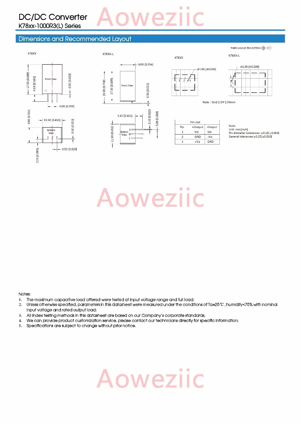 Aoweziic (1 шт.) (2 (5 (10 Оригинальная фотомагнитола SIP3 вход: 8 В-36 В Регулируемая Выходная