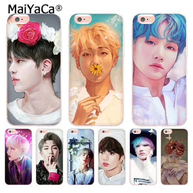 MaiYaCa 1ular Star Art BTS для iPhone 4S SE 5C 5S 5 6 6S 7 8 Plus X XR XS MAX чехлы телефонов прозрачные мягкие из
