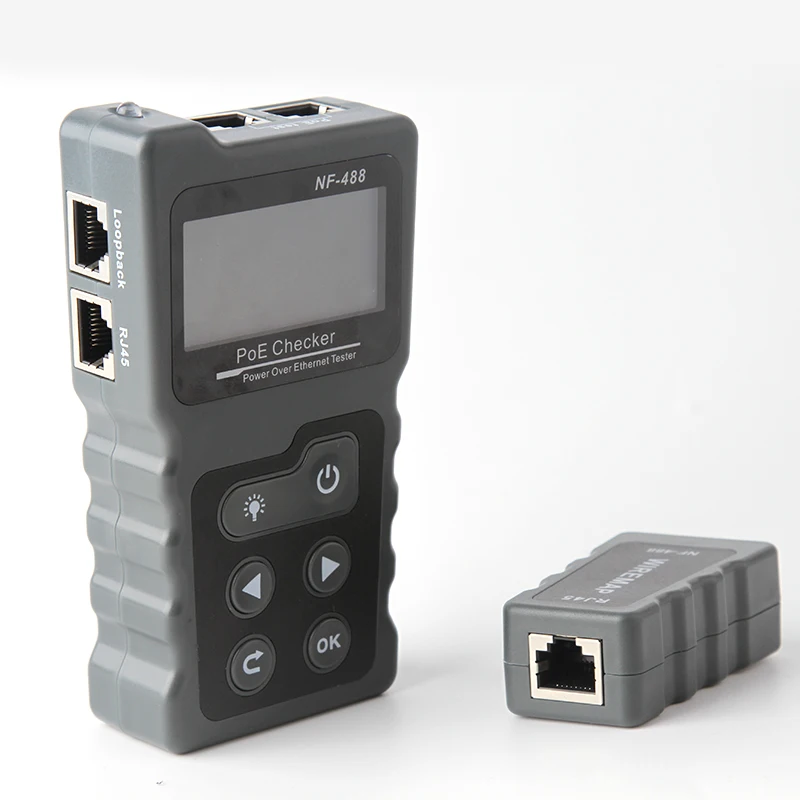 NOYAFA NF 488 сетевой тестер с портом POE проверка питания через Ethernet Cat5 Cat6 Lan тест er