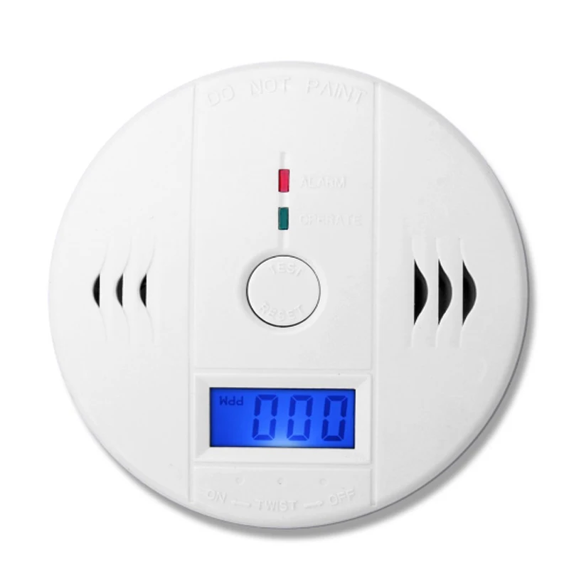 Портативный Датчик отравления угарным газом CO с ЖК дисплеем и компактным