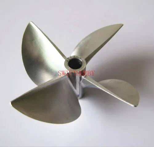 CNC 1/4 6 35 Алюминиевый Пропеллер D67mm с 4 лезвиями 6717 Prop P1.7 для радиоуправляемой