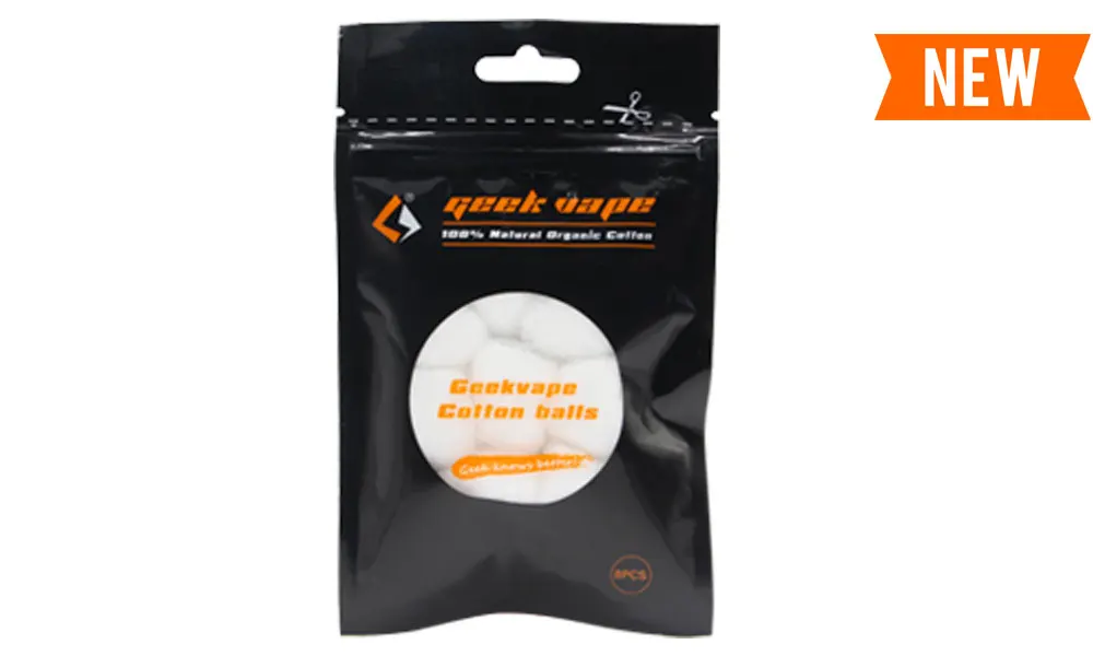 

8Pcs/Pack Electronic Cigarette Vape Cotton Accessory Geekvape Organic Cotton Balls DIY Wick for Ecigarette rebuildable RDA RBA