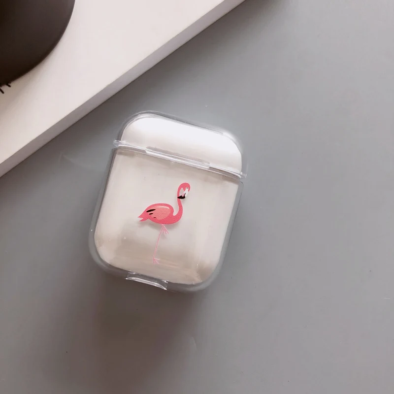 Милые, Мультяшные, Прозрачные Жесткие чехлы для Apple Airpods чехол для наушников Защитный чехол для airpods модная зарядная коробка чехол сумка