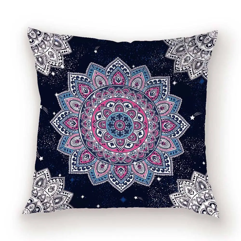 Винтажный богемный чехол для подушки чехлы подушек мандалы льняной домашний
