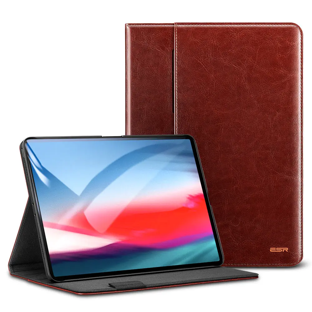Чехол ESR для iPad Pro 11 премиум класса из искусственной кожи бизнес-Чехол-книжка с подставкой Карманный автоматический смарт-чехол для нового iPad Pro 11 чехол
