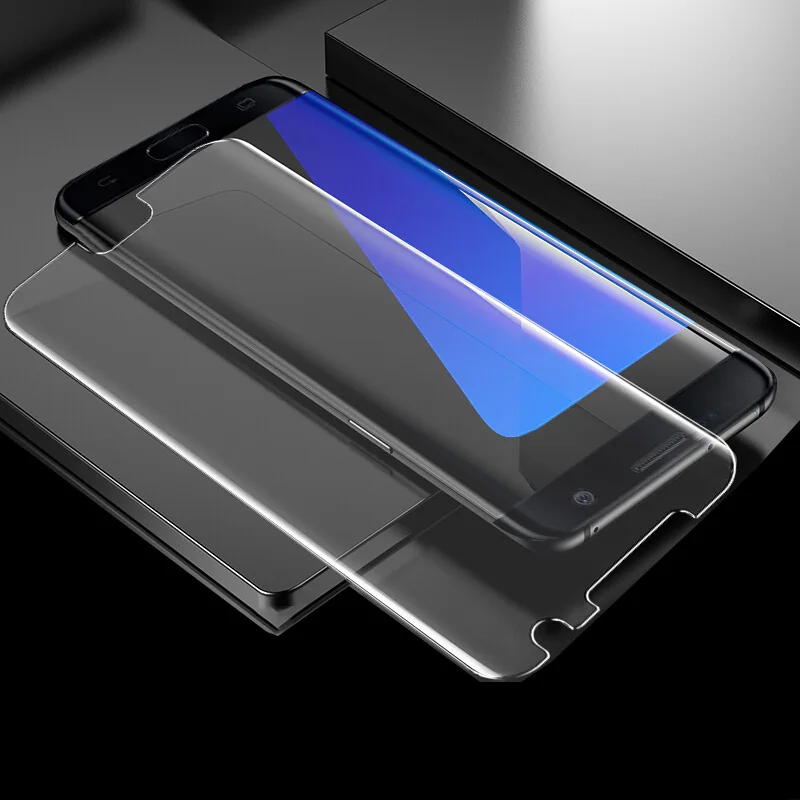 3D закаленное стекло для Samsung Galaxy S7 Edge полное покрытие круглая изогнутая