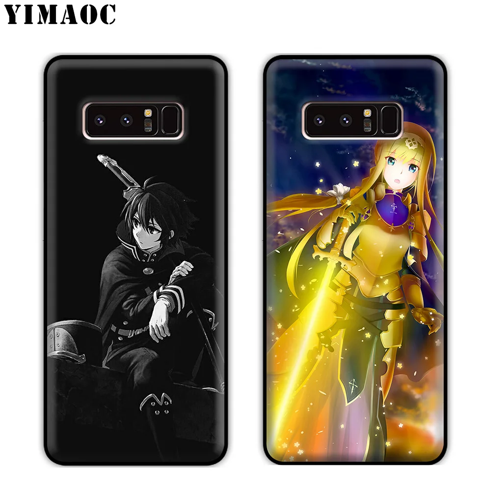 YIMAOC Sword Art Online Alicization Soft Silicone Case for Samsung Galaxy S10 S10e S9 S8 Plus S7 S6 Edge J6 Cover |