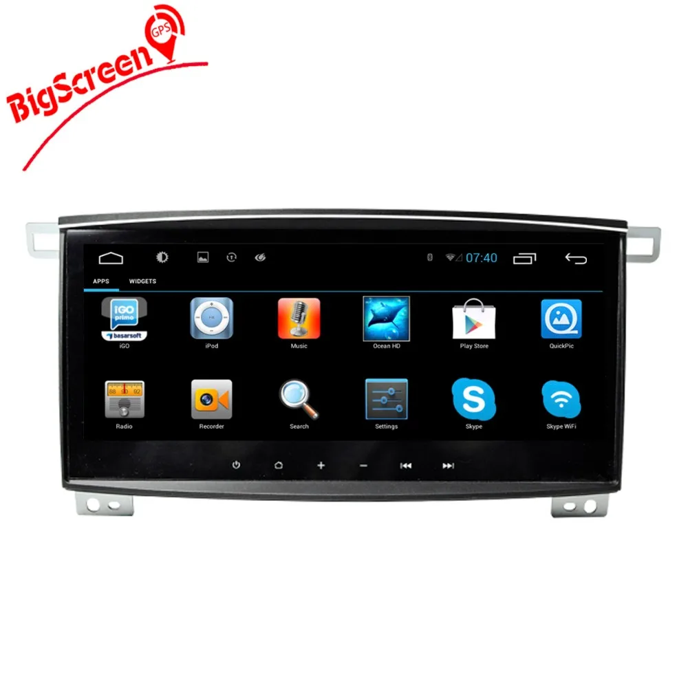 BigScreen 10 2 &quotIPS Гб RAM четырехъядерный автомобильный dvd плеер Android 6 0 для Toyota Land Cruiser 100
